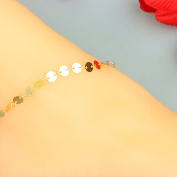 "Handmade Anklet – A Stylish Choice for Women, Thoughtful Gift Idea, EVCH1547 - Picture 6 of 10